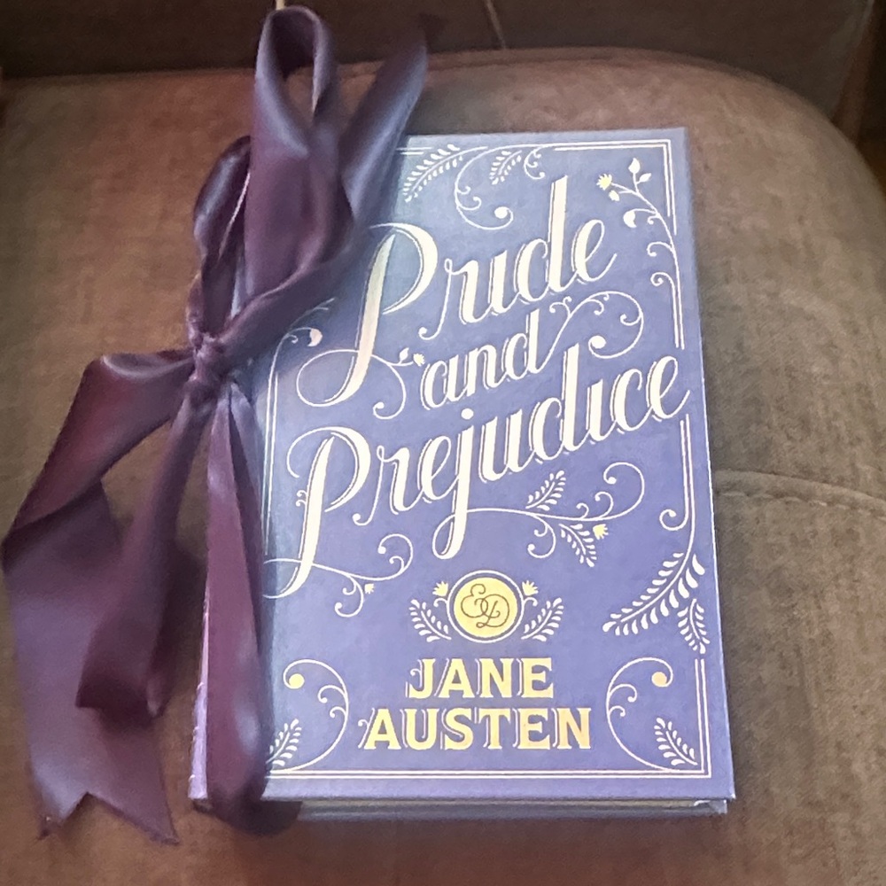Purple Pride and Prejudice Book with Ribbon